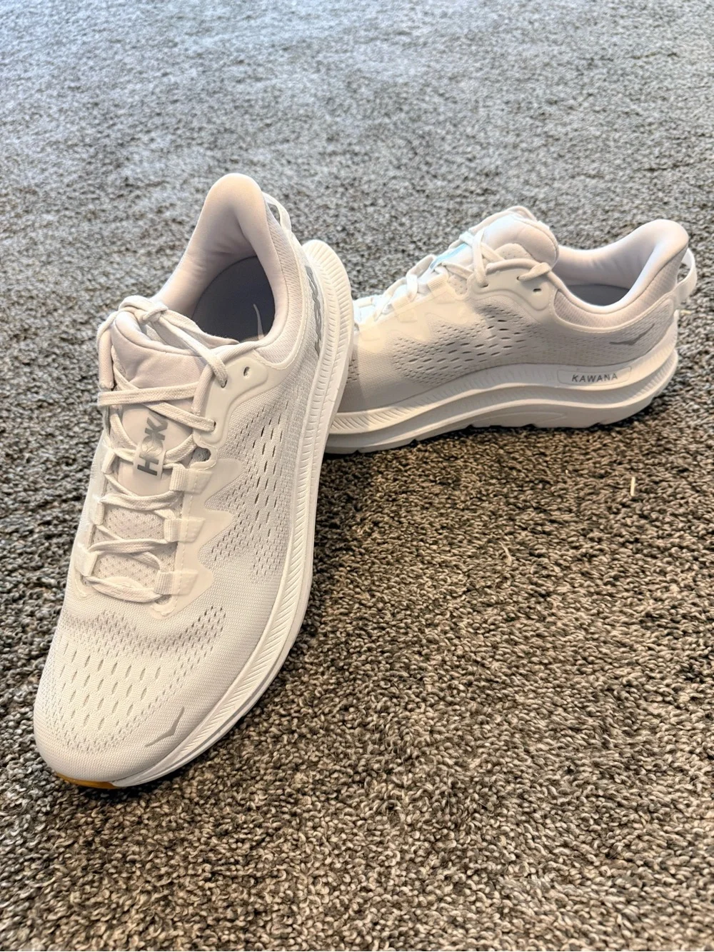 NEW - Size 11M/12.5W - Hoka Kawana 2 White Nimbus Running Shoes - 1147930-WNCL